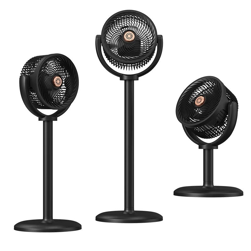 Ventilateur à circulation d'air, ventilateur d'extérieur, ventilateur de camping, ventilateur sur pied rechargeable, ventilateur de bureau à hauteur réglable, réglage à 5 vitesses