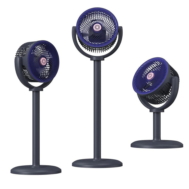 Ventilateur à circulation d'air, ventilateur d'extérieur, ventilateur de camping, ventilateur sur pied rechargeable, ventilateur de bureau à hauteur réglable, réglage à 5 vitesses